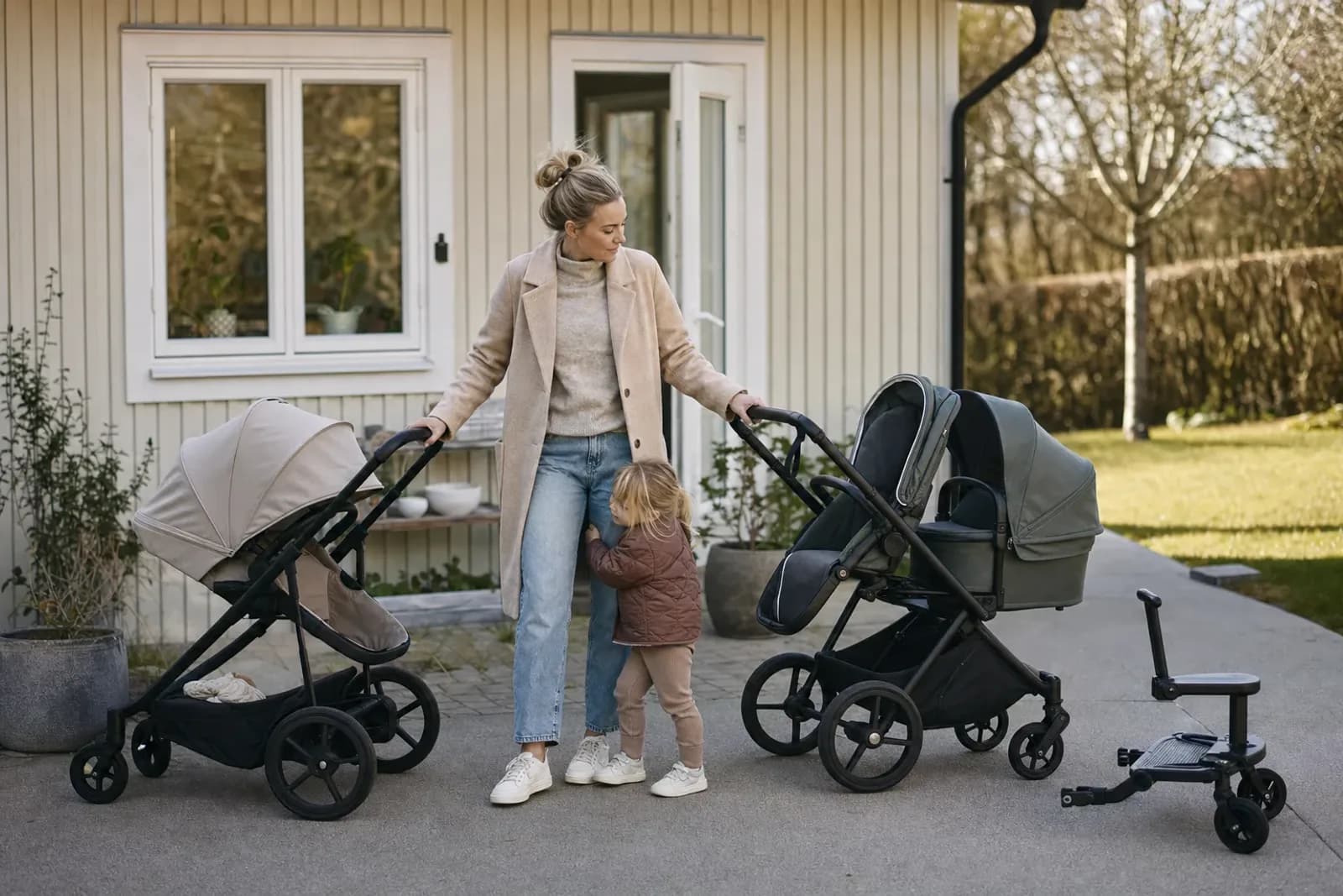 Barnvagn för ett barn eller syskon: planera behov utan att överköpa