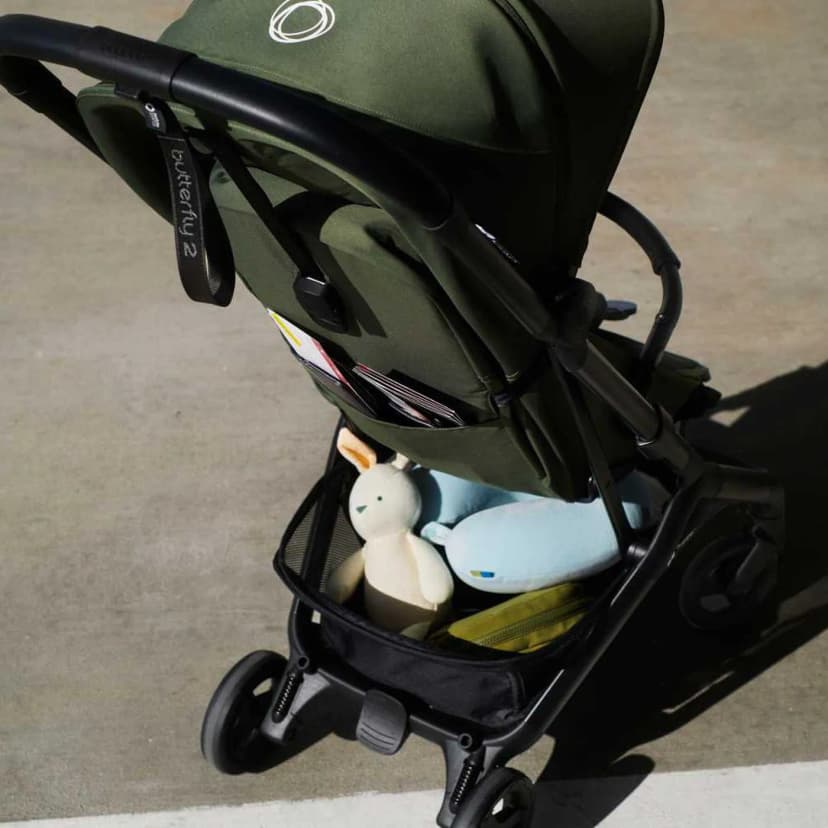Bugaboos bild av packning i varukorgen på Butterfly 2