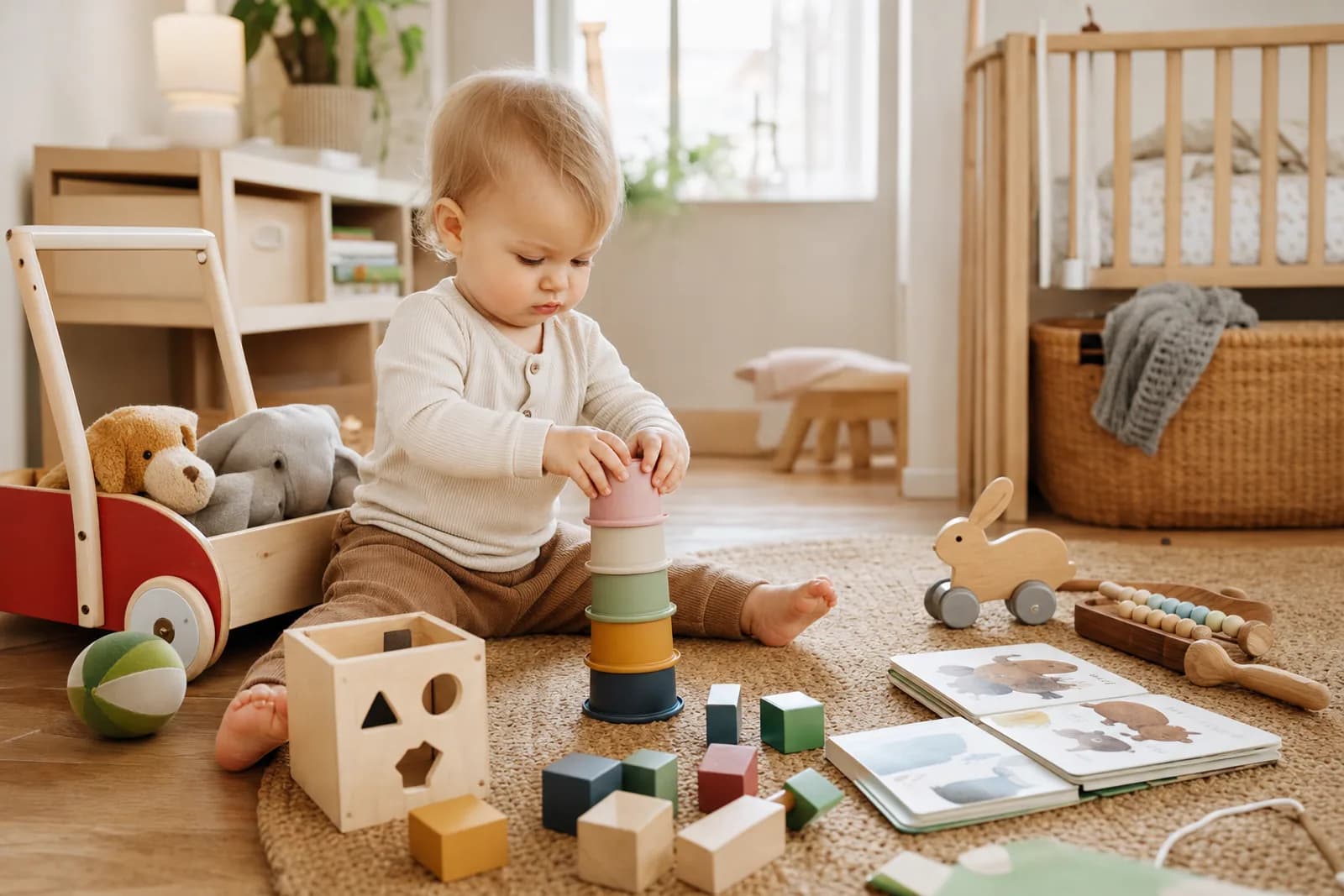 Leksaker till 1-åring: vad används faktiskt hemma?