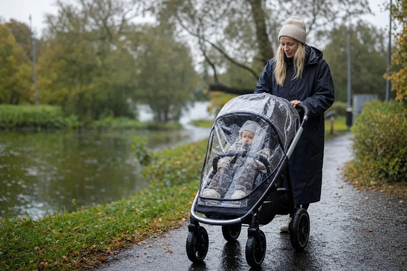 Regnskydd till barnvagn – trygg köpguide för torra promenader