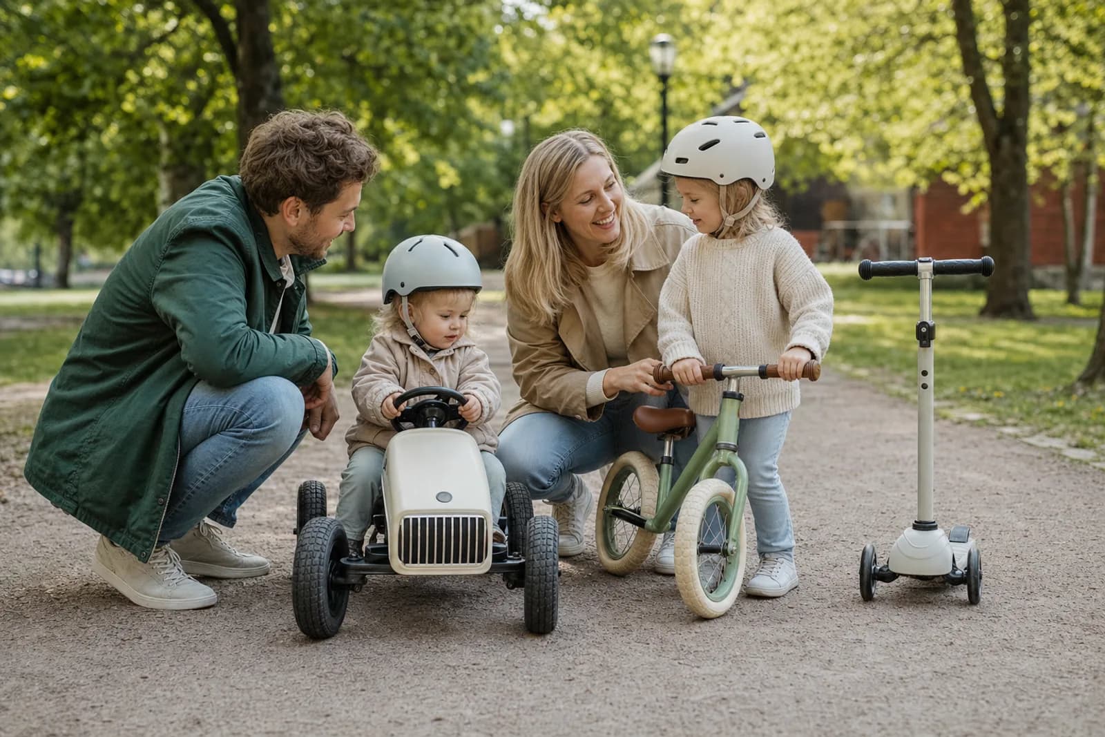 Trampbil, springcykel eller sparkcykel – vad passar bäst för ditt barn?