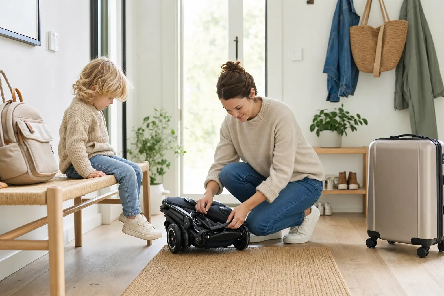 Realistisk familjebild för Sulky för resa - jämför pris och funktioner