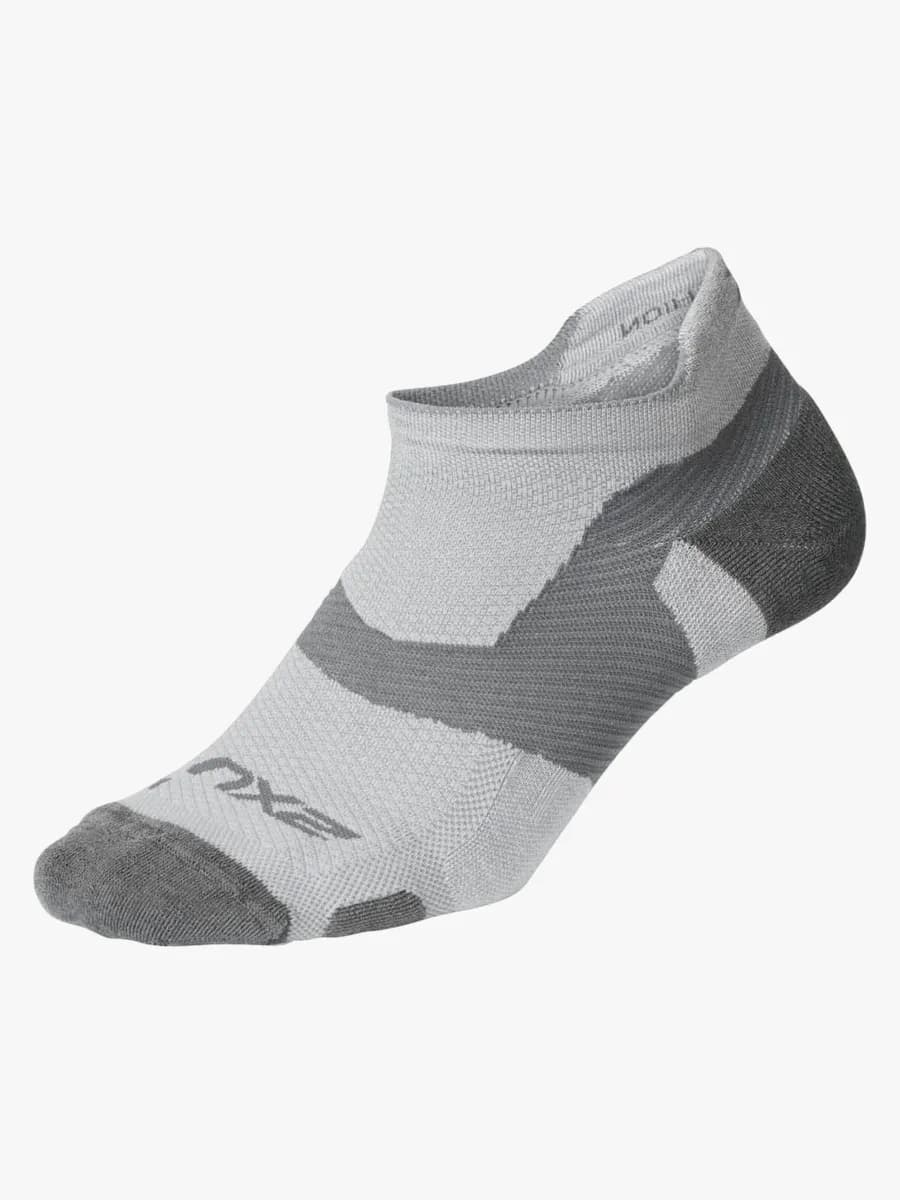 2XU Vectr Merino Light Cushion No Show Strumpor, Grå, S