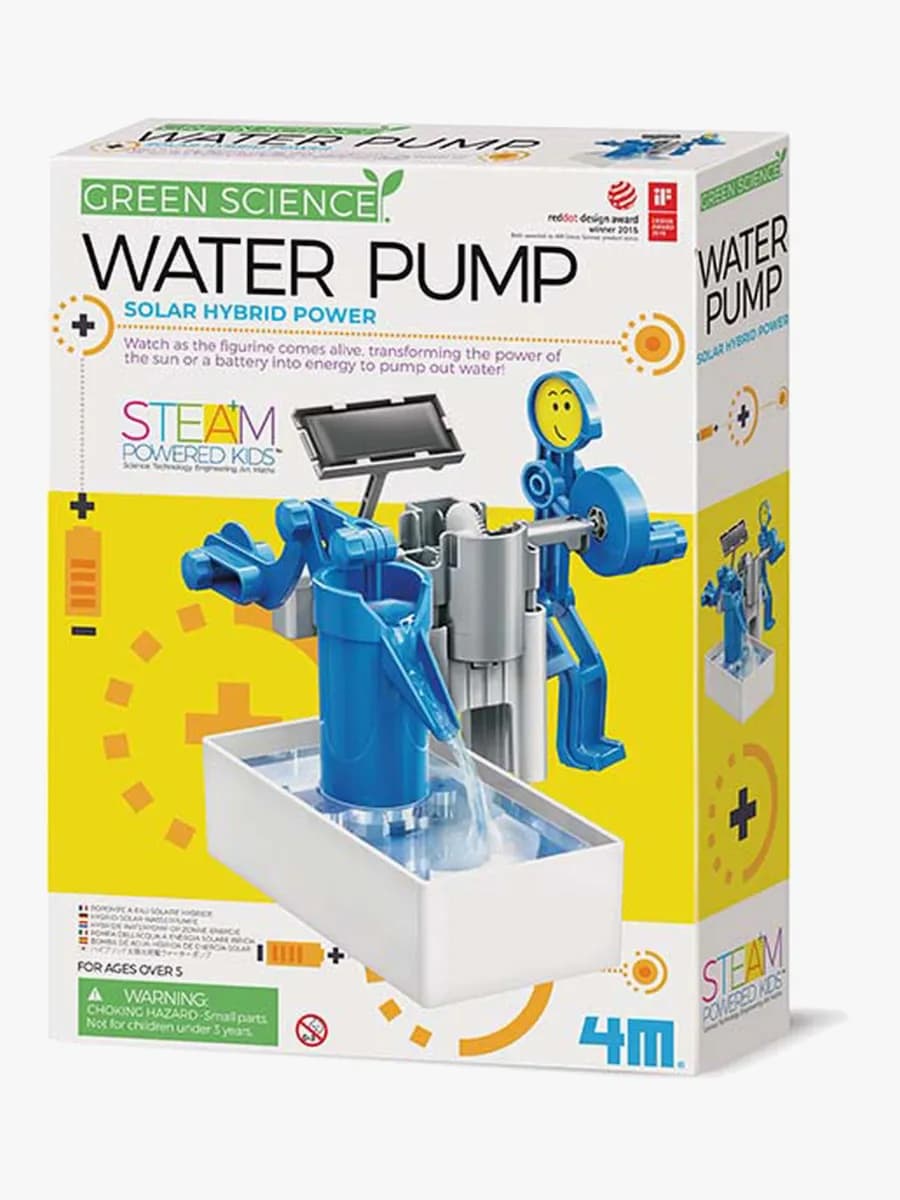 4M Green Science  Sol- och batteridrivet Vetenskapskit Vattenpump