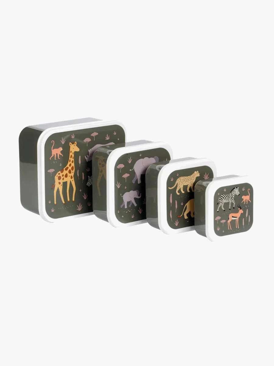 A Little Lovely Company Lunchboxset, Savanna
