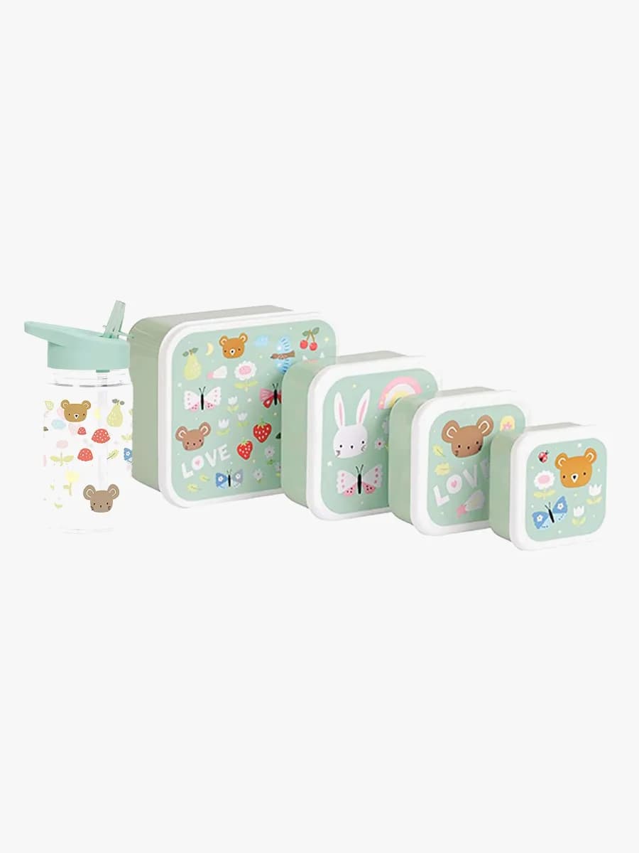 A Little Lovely Company Snack Box &  Flaska, Joy