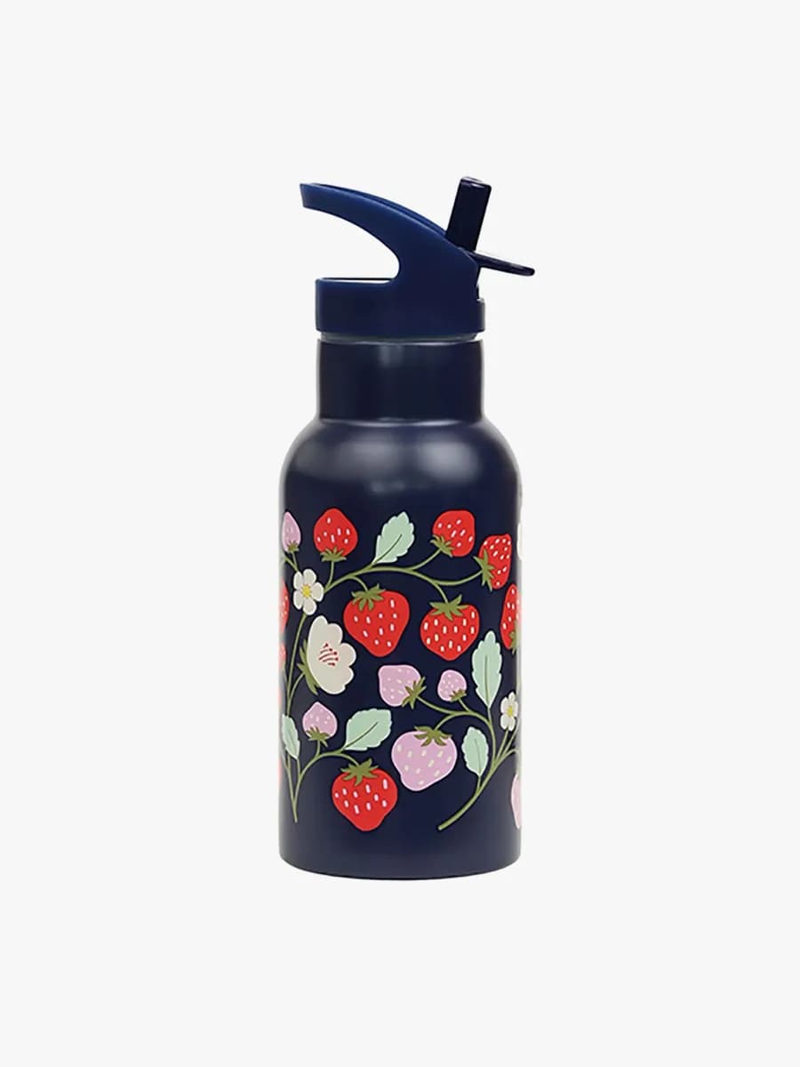 A Little Lovely Company Stainless steel Vattenflaska, Strawberries