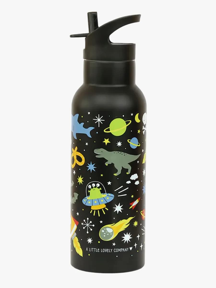 A Little Lovely Company Stainless steel XL Vattenflaska, Galaxy