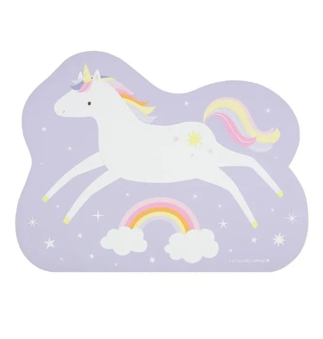 A Little Lovely Company Underlägg Jumping Unicorn (Lila)