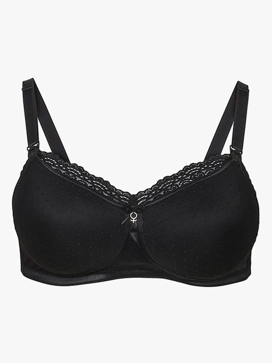 Abecita Amnings-BH Mama Soft Svart 90/95C