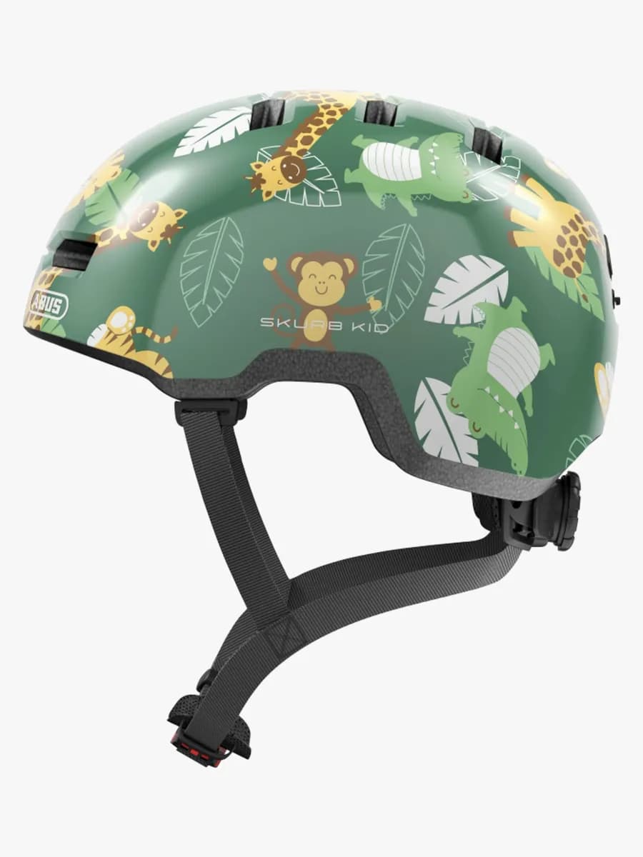 ABUS Skurb Kid Hjälm, Green Jungle