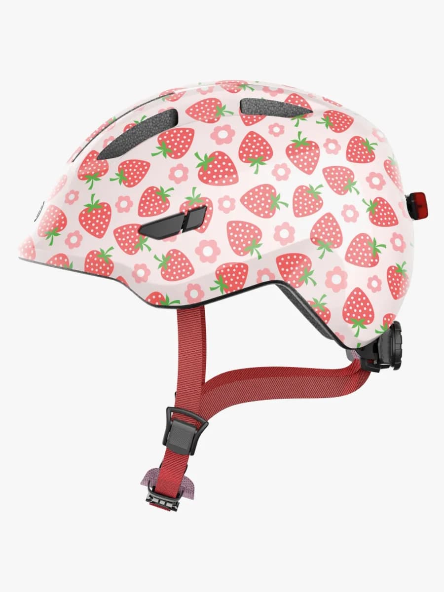 ABUS Smiley Led Hjälm, Rose Strawberry, 45-50