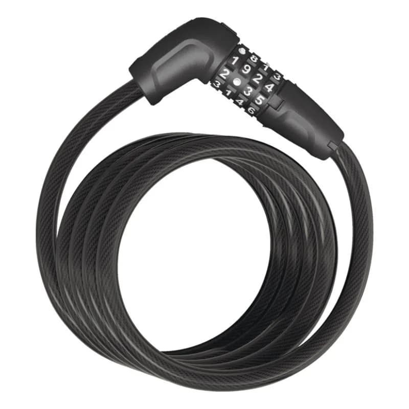 Abus spirallås 5510C/180/10 Combo, svart