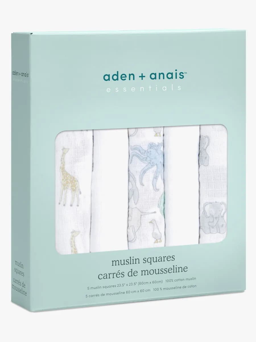 Aden + Anais™ Essentials Muslinfilt 5-pack, Natural History