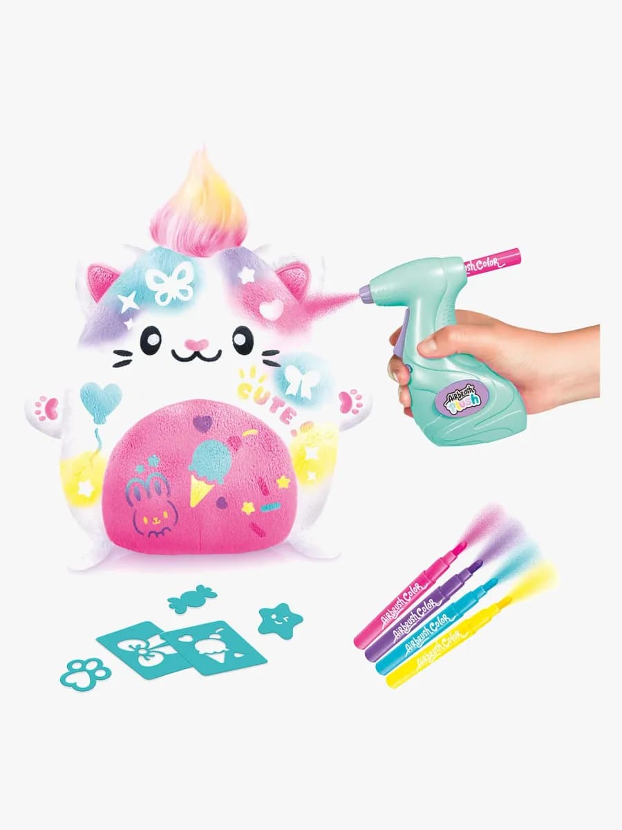 Airbrush Plush Gosedjur Kawaii Kitty