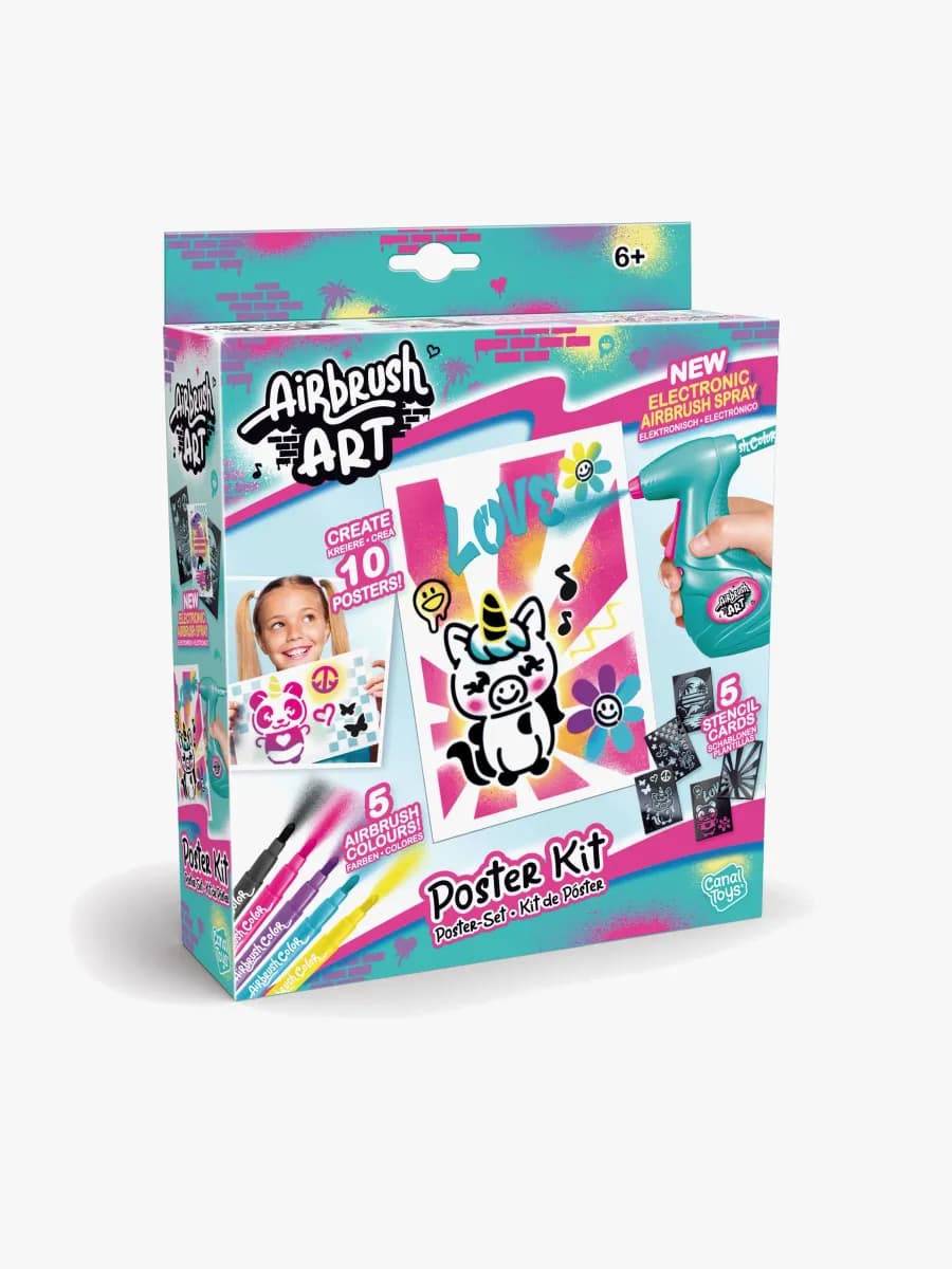 AIRBRUSH PLUSH Mini Poster Pysselset