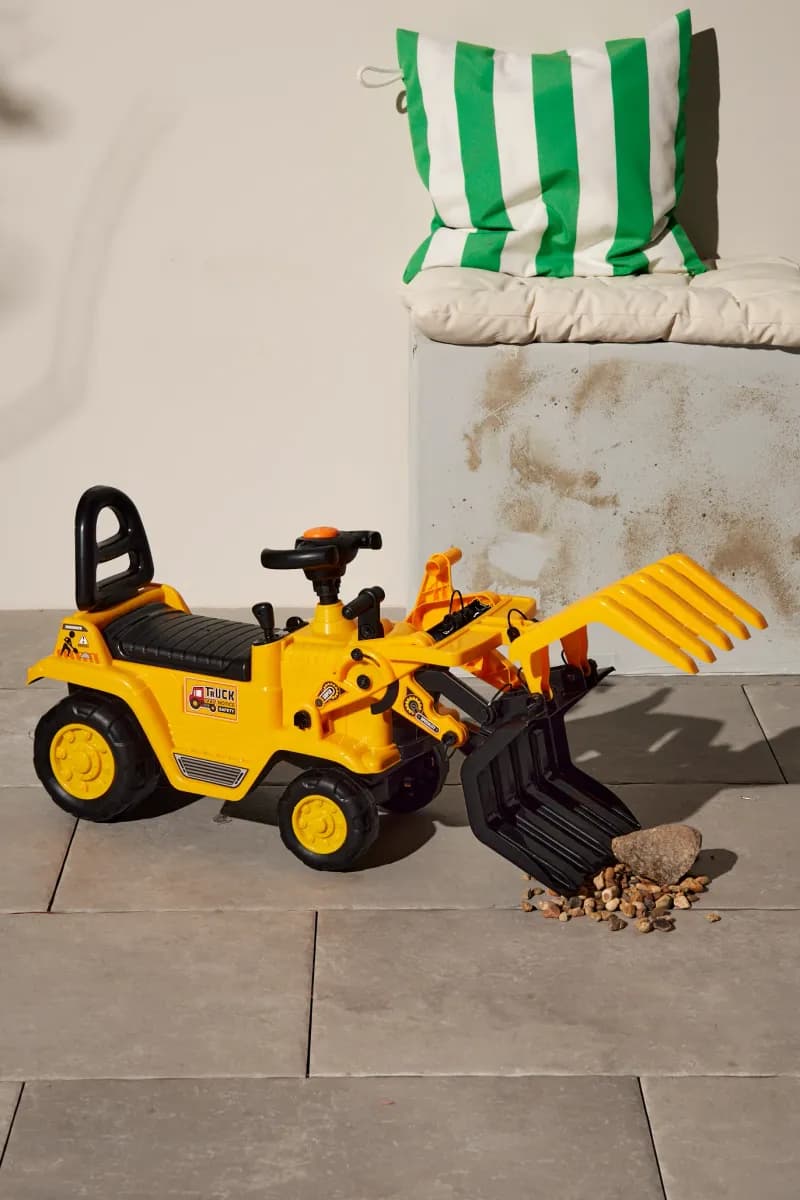Alex Garage Gåbil Traktor med Gripskopa