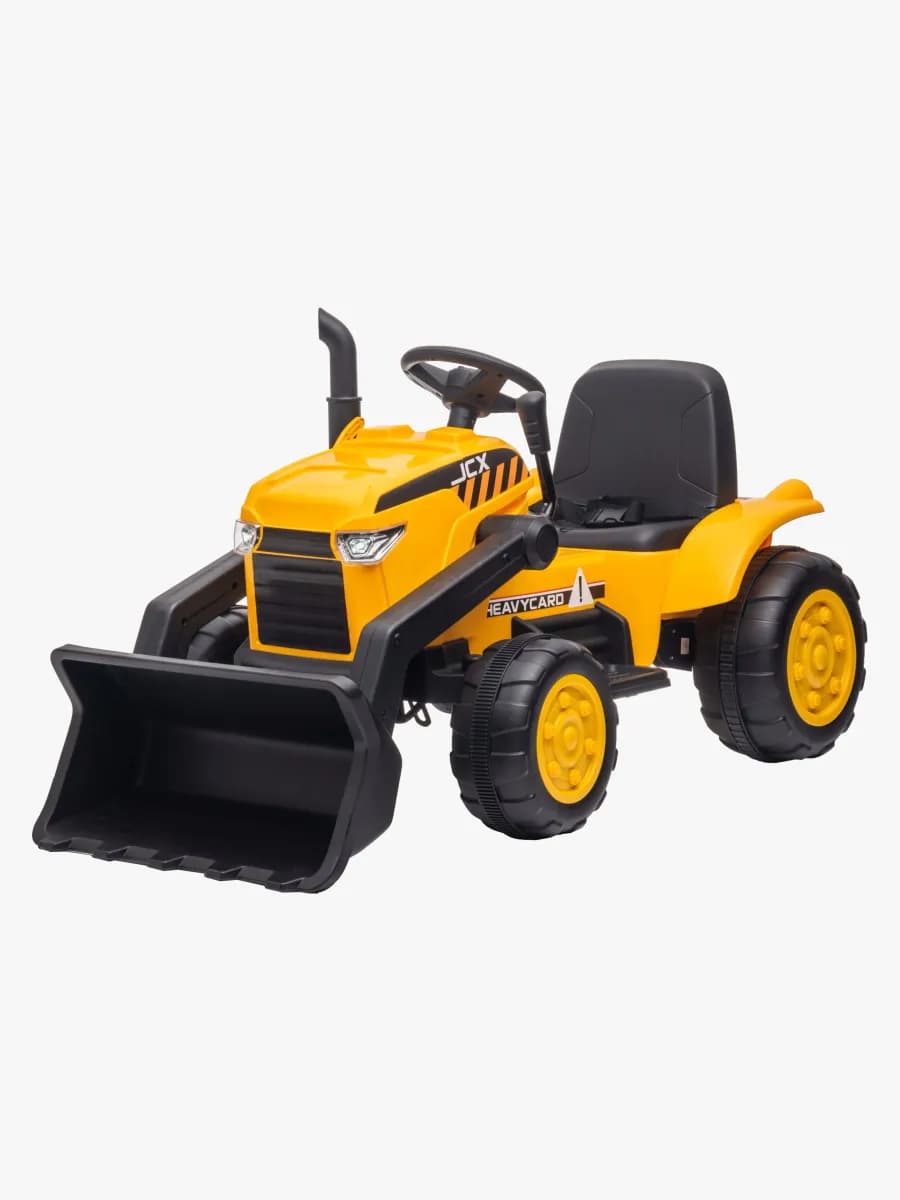 Alex's Garage Eltraktor med Frontlastare, Gul