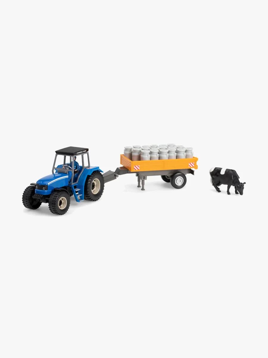 Alex's Garage Traktor Med Mjölkvagn