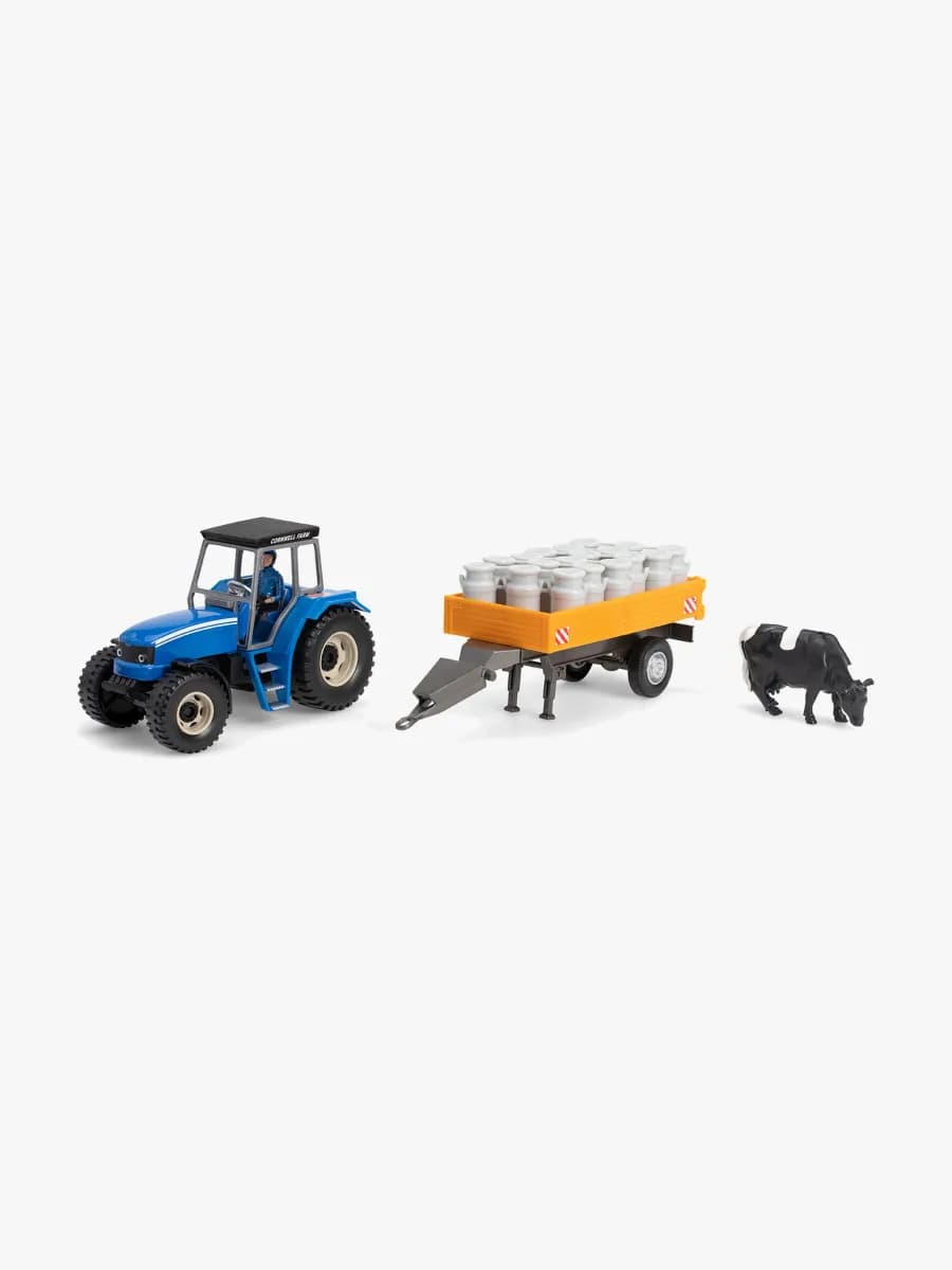 Alex's Garage Traktor Med Mjölkvagn