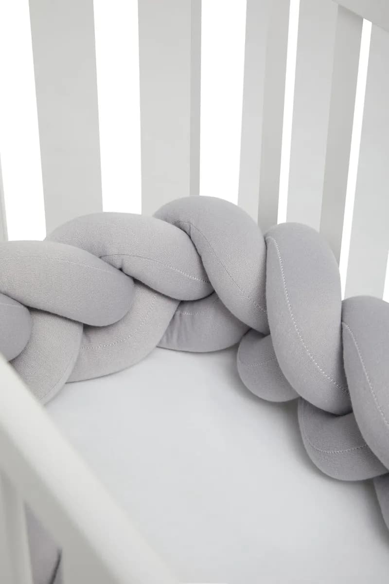 Alice &  Fox ALEAH Flätad Spjälskydd 350cm, Light Grey