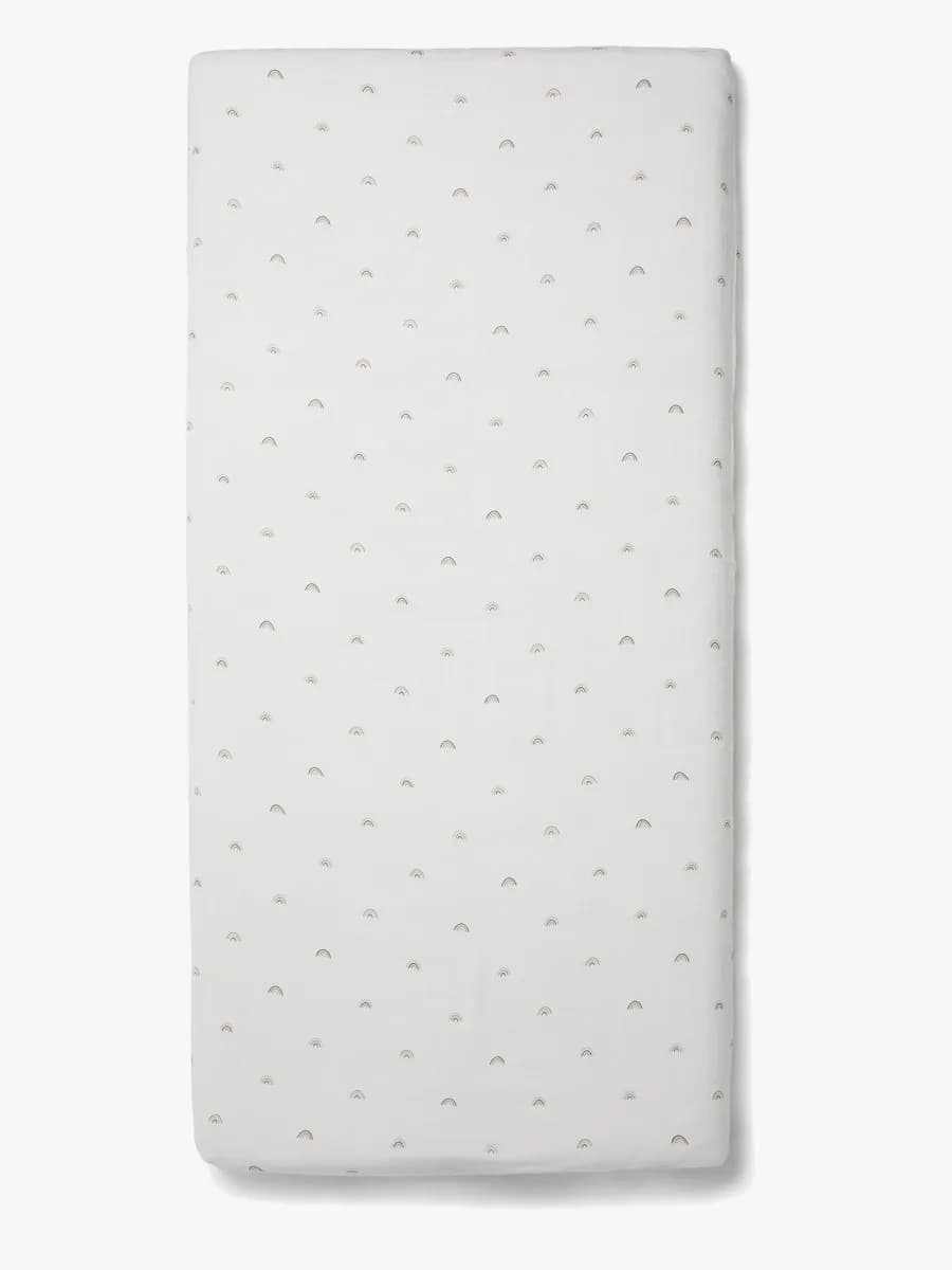 Alice &  Fox AVIVA Dra-på-lakan Spjälsäng 60x120, Vit