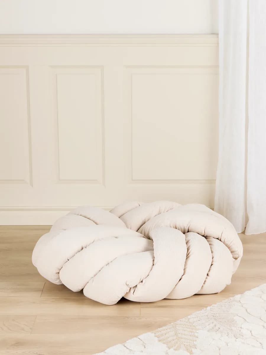 Alice &  Fox BRADIE Sittpuff, Beige Manchester