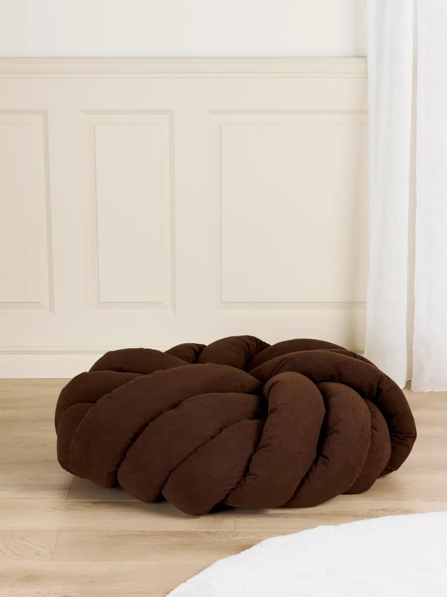 Alice &  Fox BRADIE Sittpuff, Brown Manchester