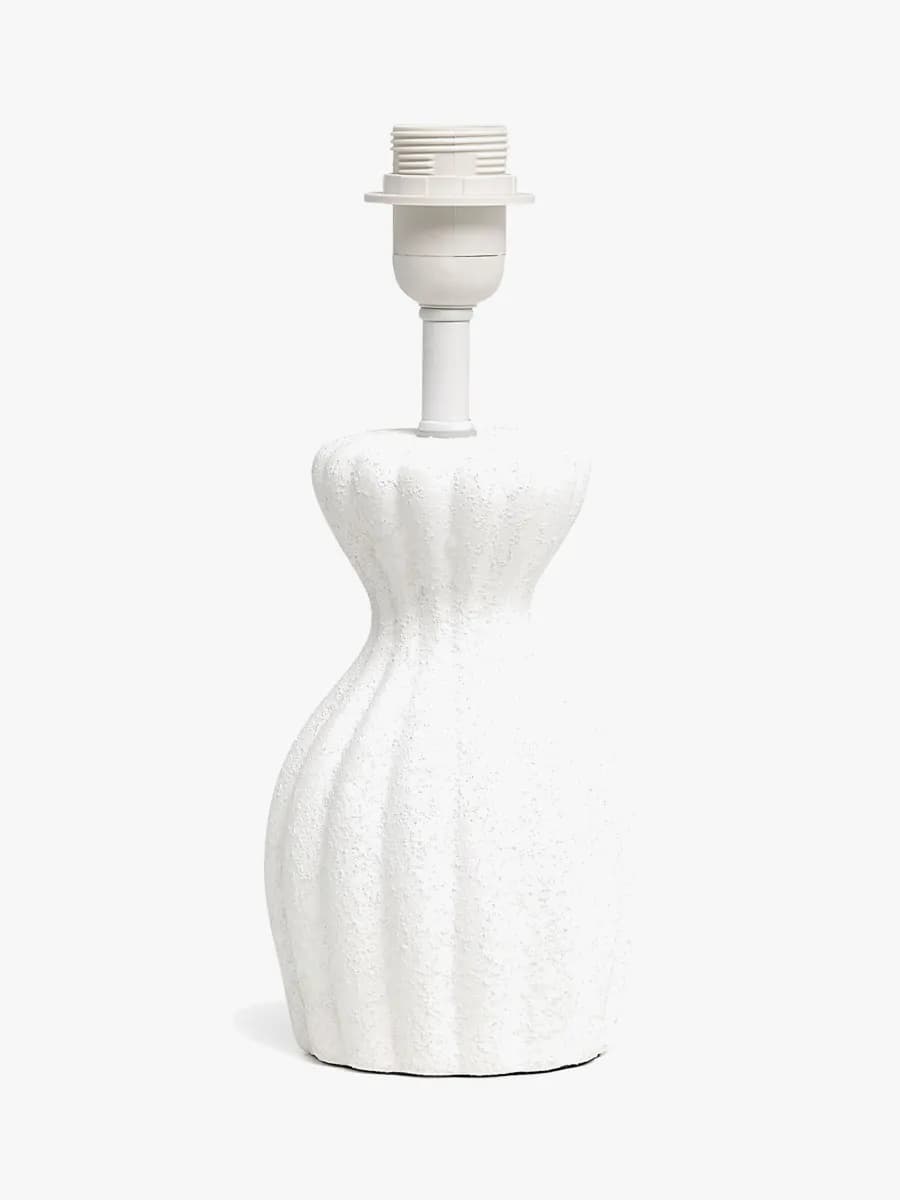 Alice &  Fox Curve Lampfot, Chalk White
