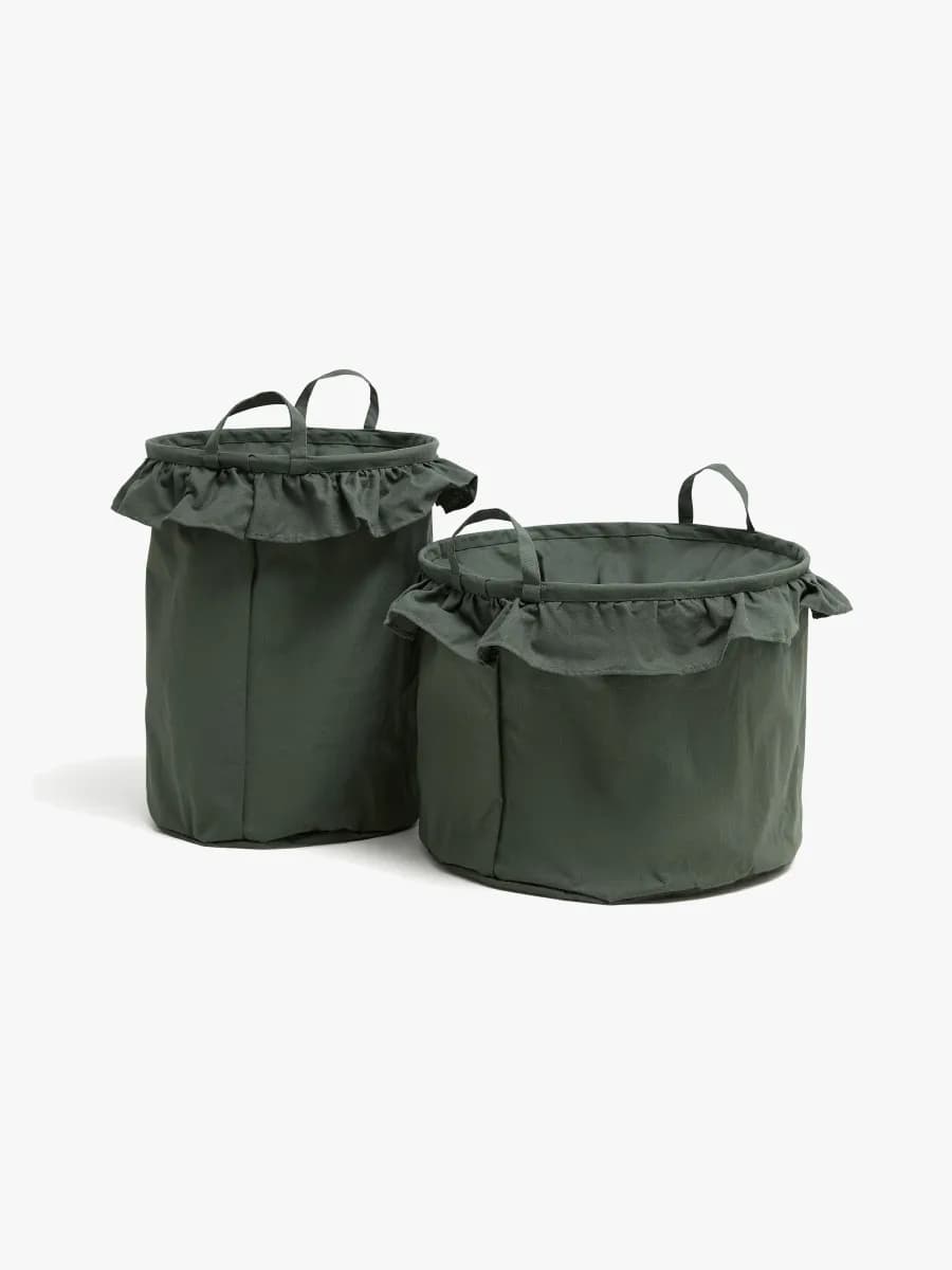 Alice &  Fox DEMI Förvaringskorg 2-pack, Dusty Green, Förvaring Barnrum