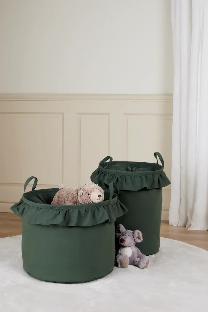 Alice &  Fox DEMI Förvaringskorg 2-pack, Dusty Green, Förvaring Barnrum