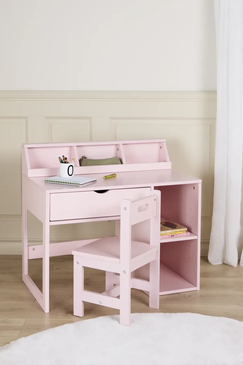 Alice &  Fox FAY Skrivbord med Stol, Pink
