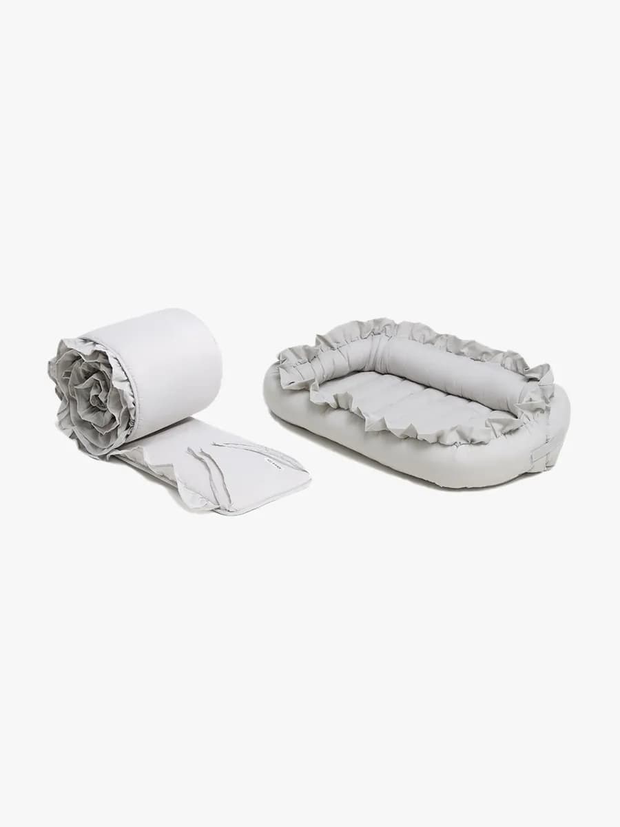 Alice &  Fox FREYA Spjälskydd inkl. Babynest, Grå