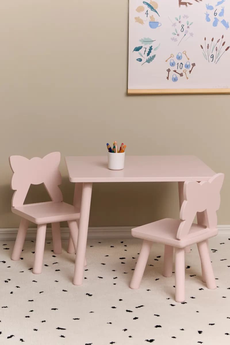 Alice &  Fox MILA Bord och Stolar, Rosa
