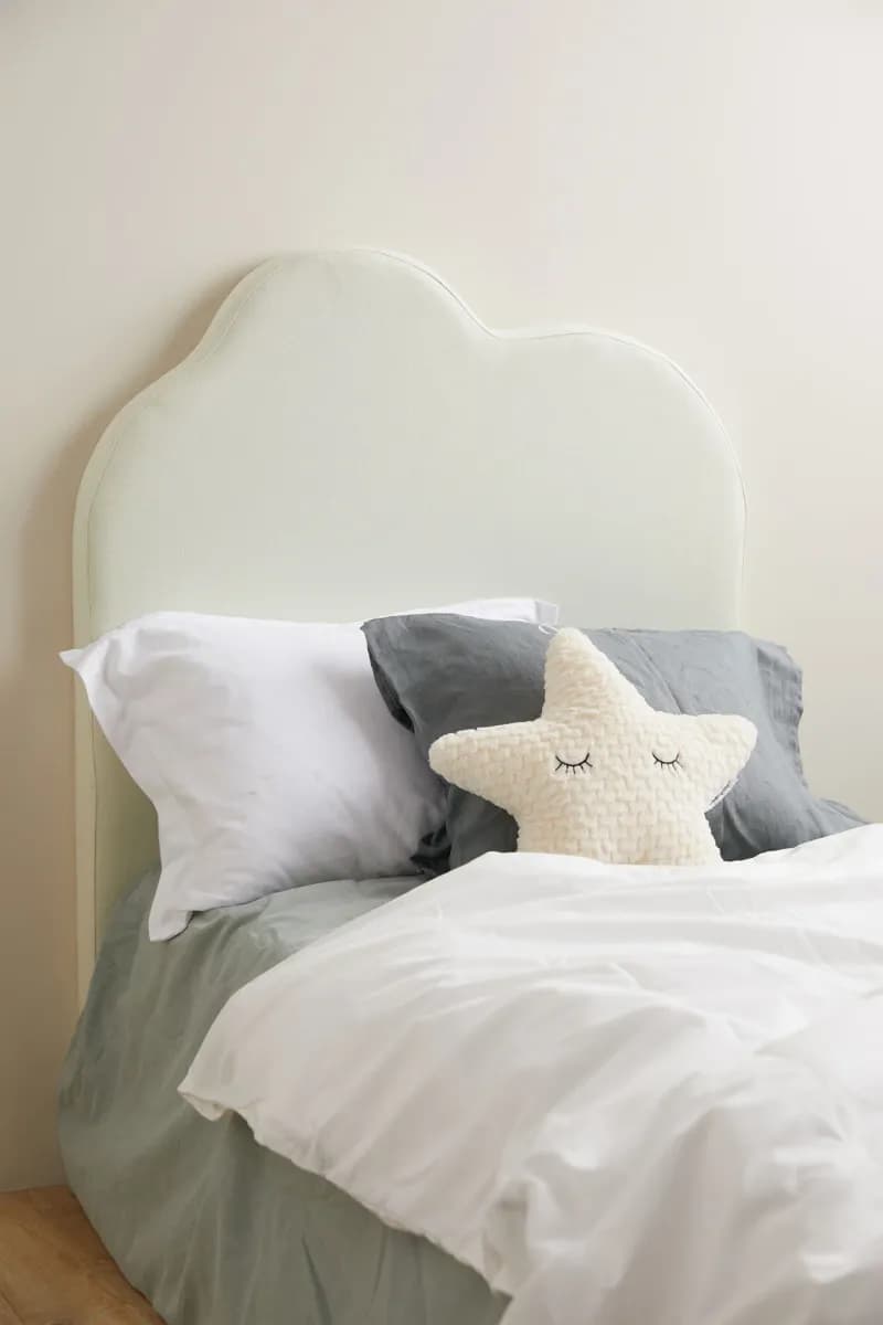 Alice &  Fox Sänggavel Moln 100x80x7, Grön/beige