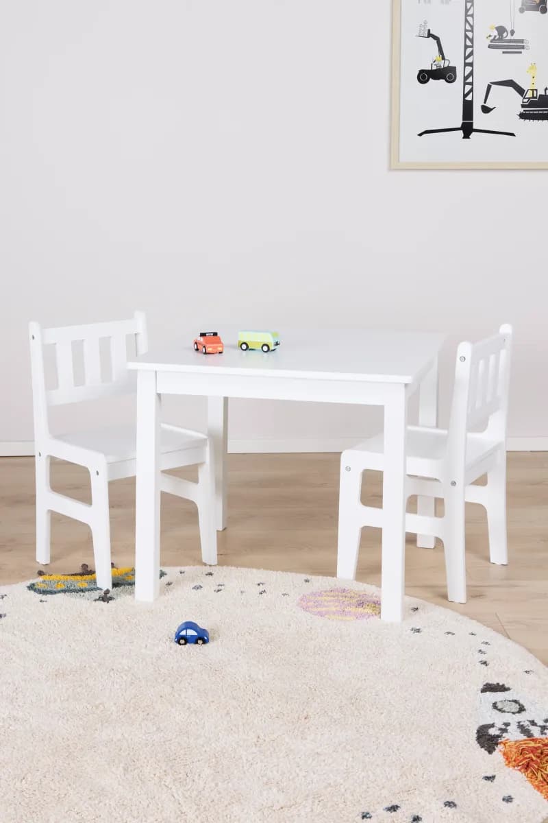 Alice &  Fox Table &  Chair SIENA, White