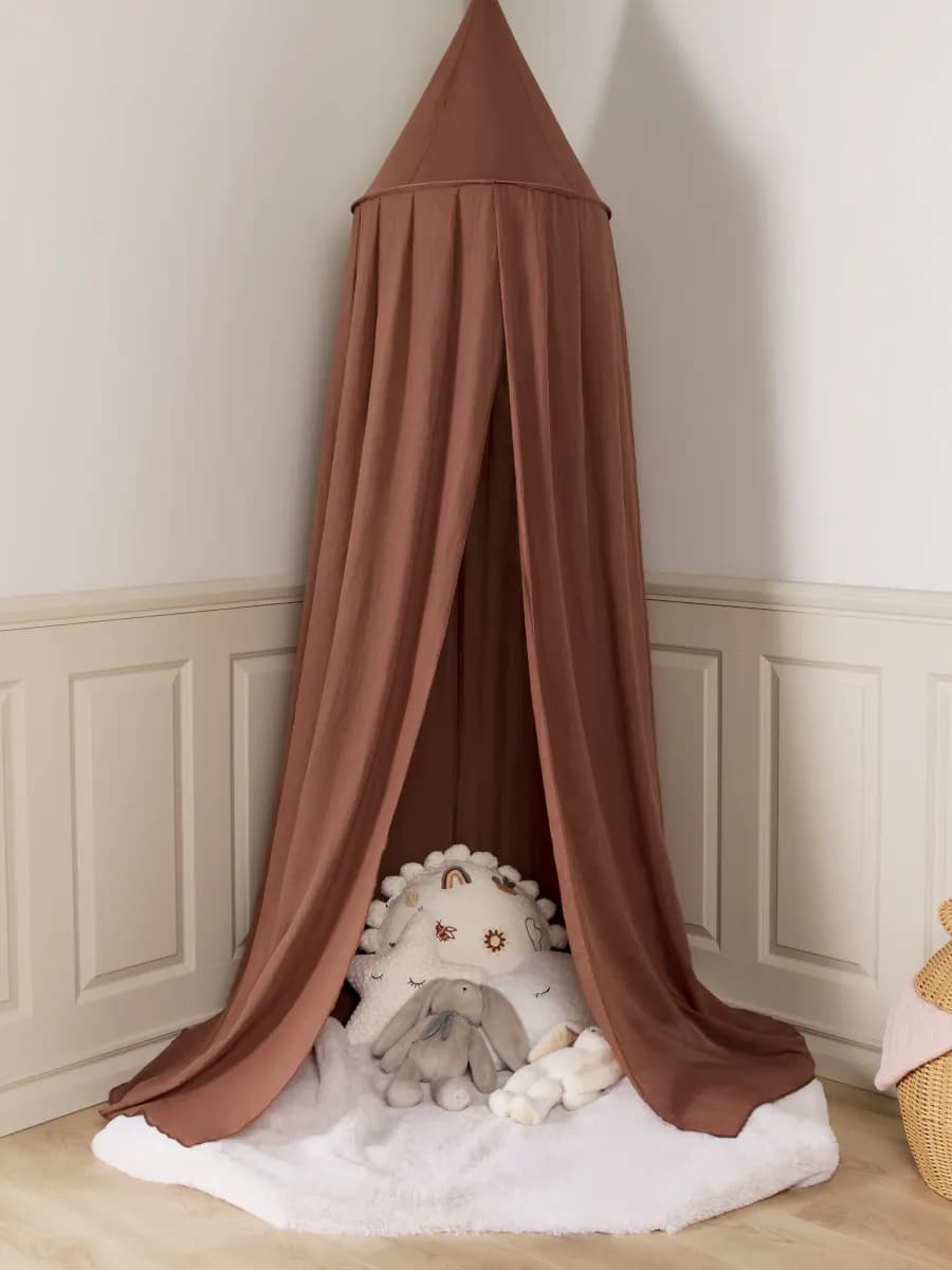 Alice &  Fox Veil Sänghimmel, Linen Rust