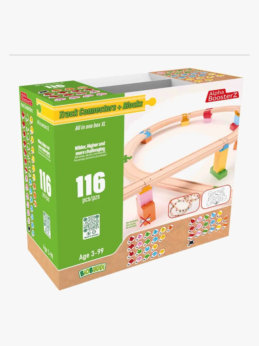 Alpha BoosterZ Track Connectors All In One Block Box XL Byggset 116 Delar