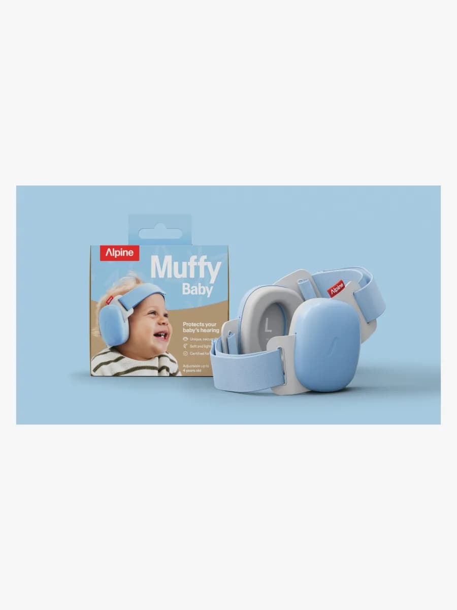 Alpine Muffy Baby Hörselskydd, Sky Blue