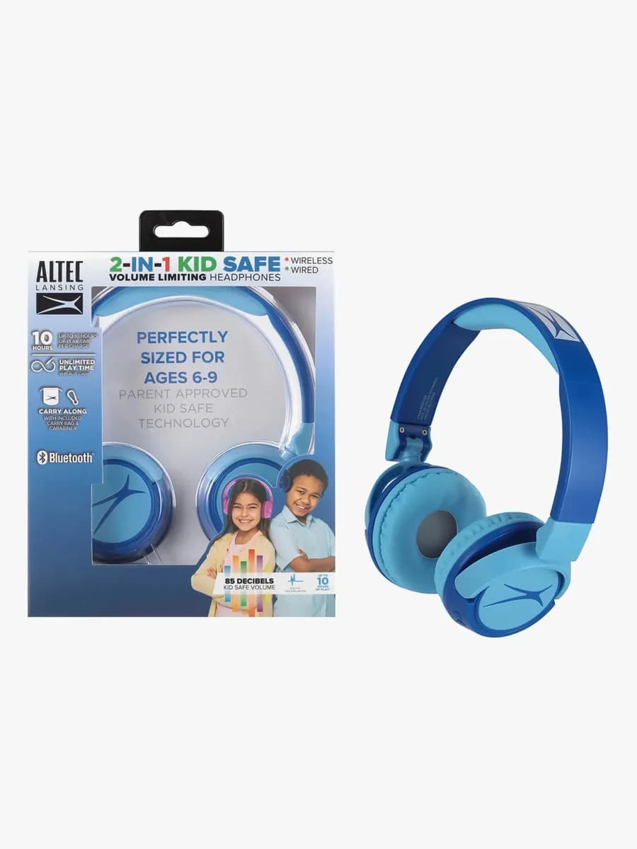 Altec Lansing Hörlurar Trådlösa 2-i-1, Blå