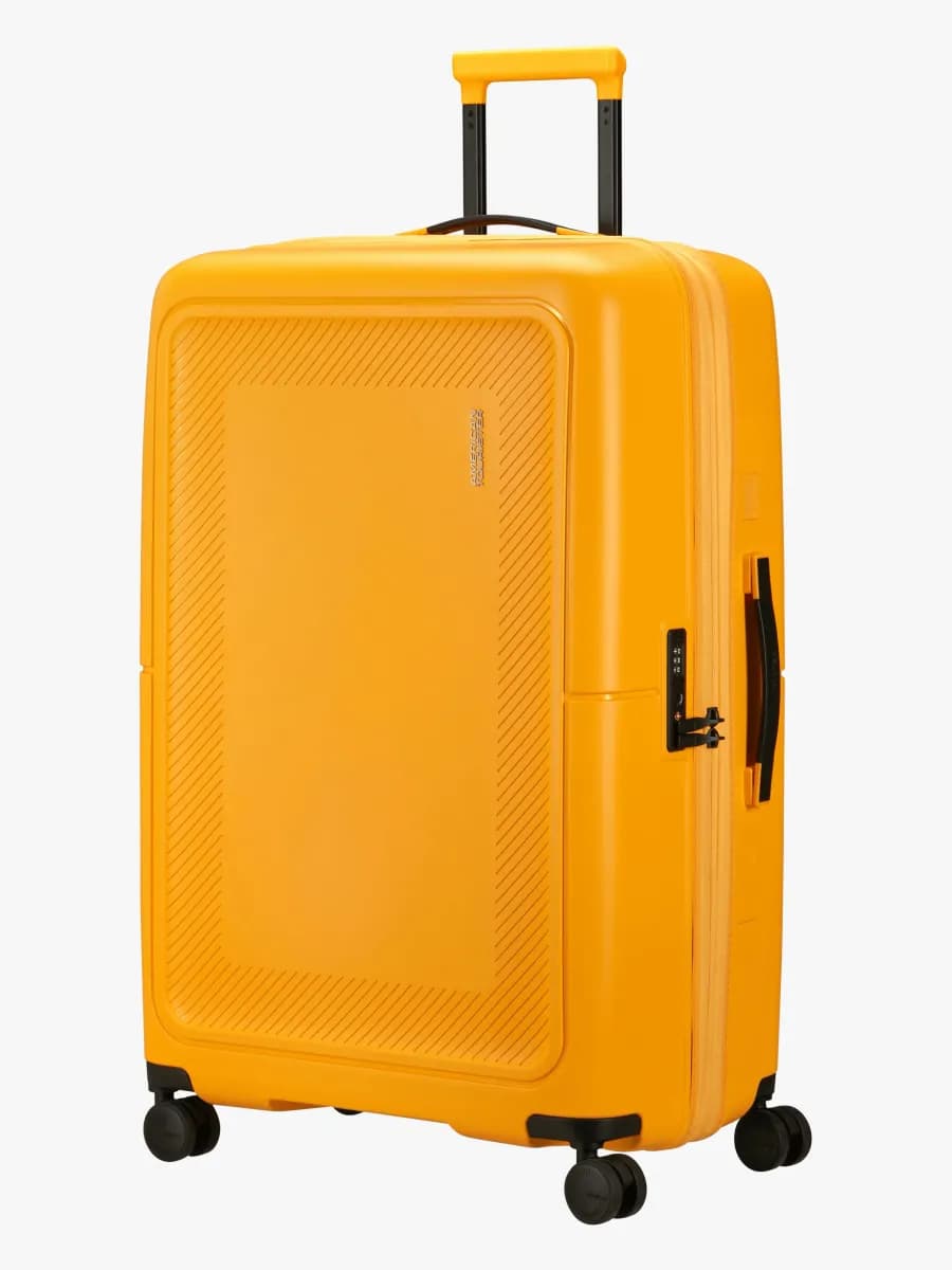 American Tourister Dashpop Resväska 104-121L, Golden Yellow - Bäst i test