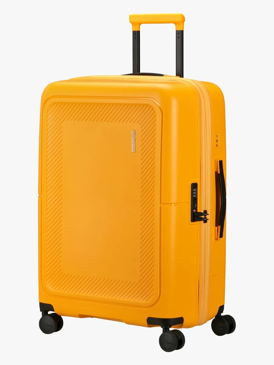 American Tourister Dashpop Resväska 76-84L, Golden Yellow - Bäst i test