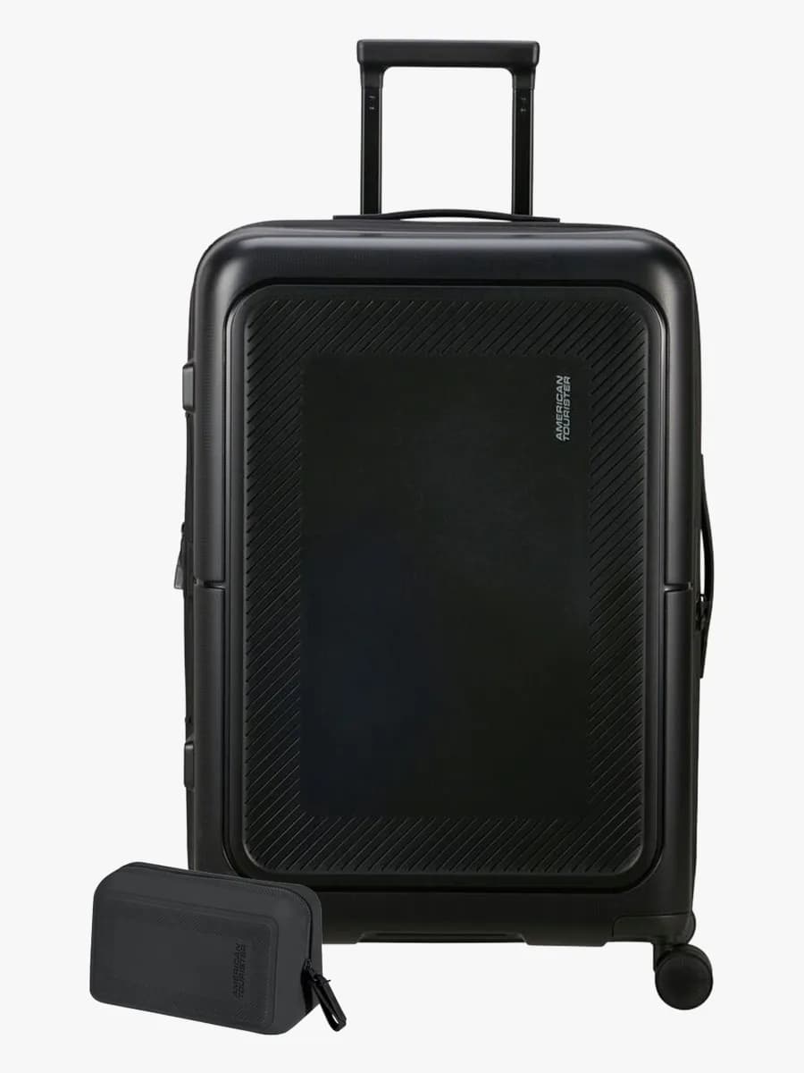 American Tourister Dashpop Resväska 76-84L &  Necessär POP, True Black
