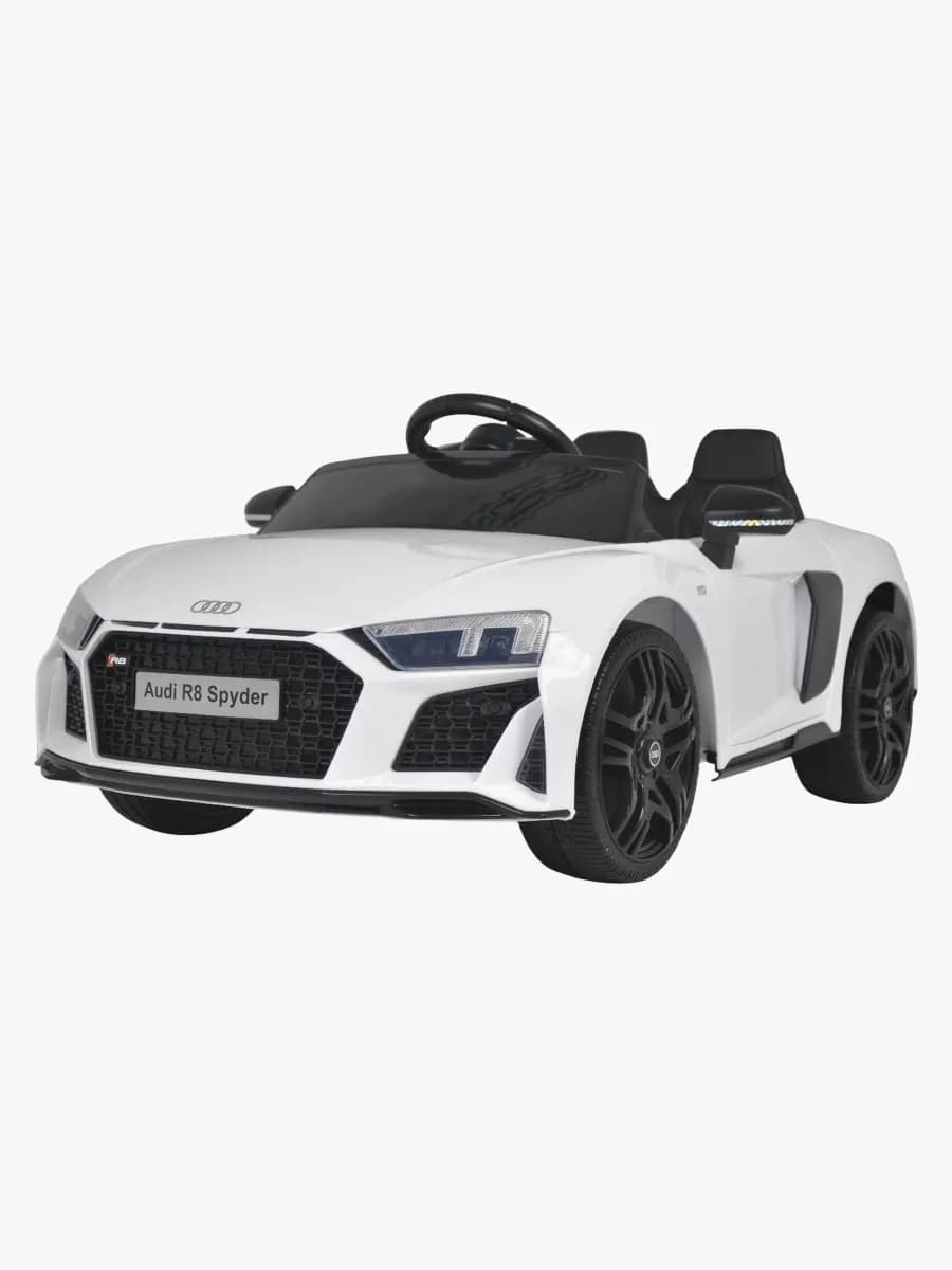 Audi R8 Spyder Elbil, Vit