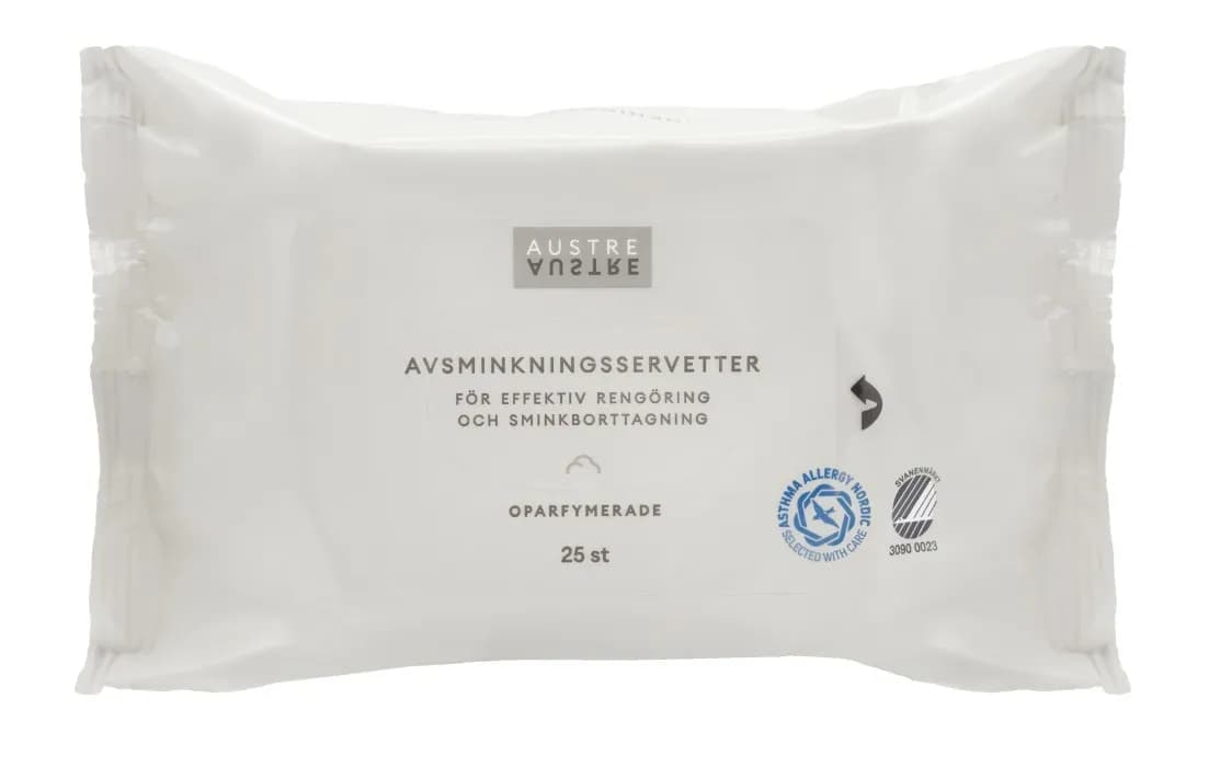 AUSTRE Avsminkningsservetter 25 st