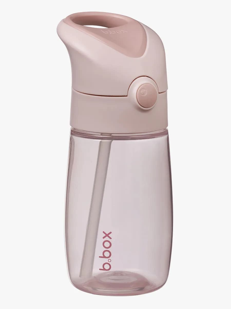 b.box Vattenflaska 380 ml med Sugrör, Blush Crush