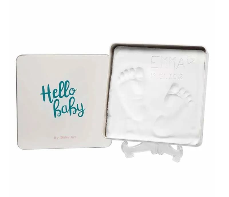 Baby Art magic box avgjutning fyrkantig "Hello baby"