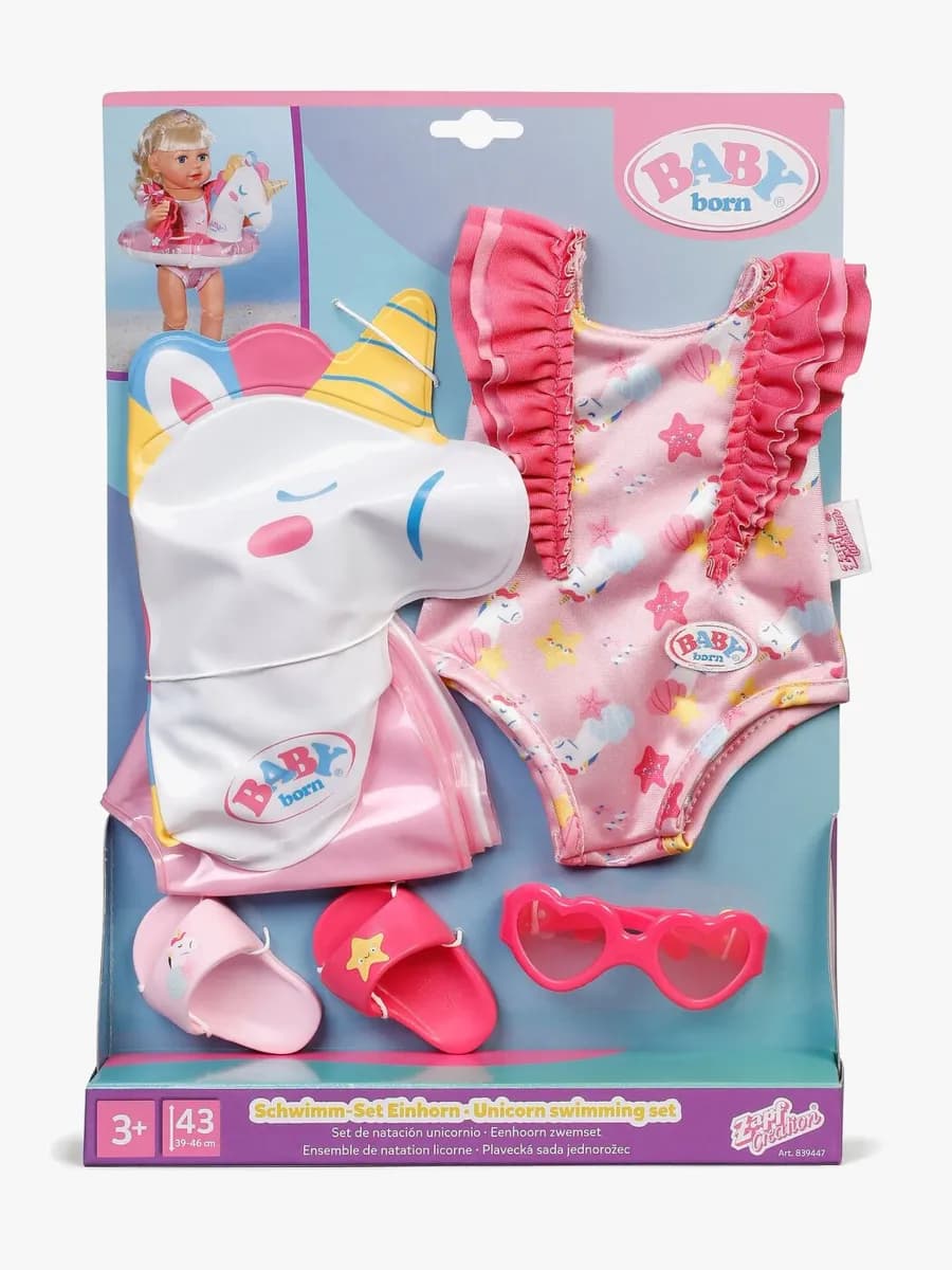 BABY born Docktillbehör Simset Enhörning 43 cm