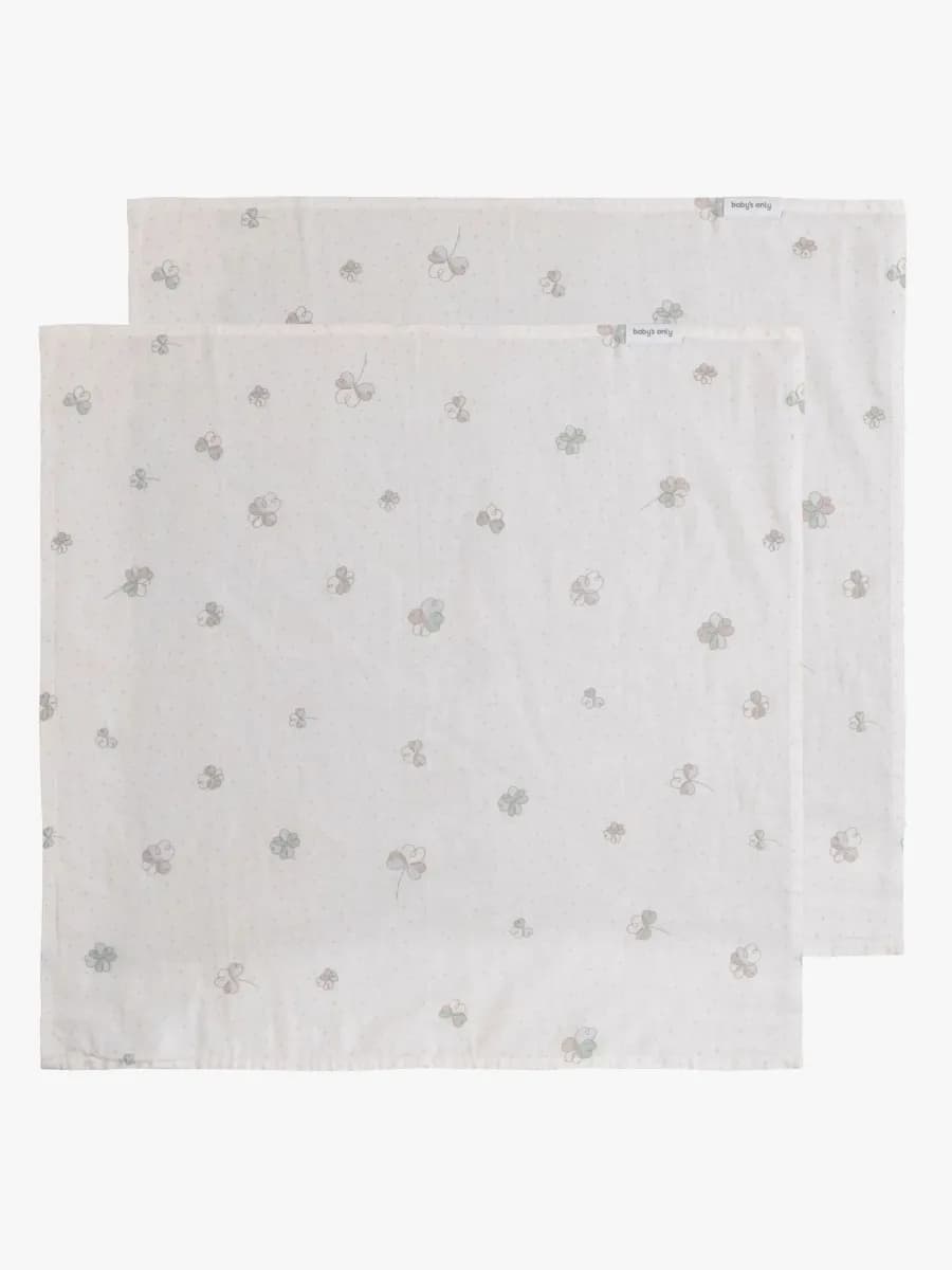 Baby's Only 65x65 Muslinfilt 2-Pack, Tender Clover
