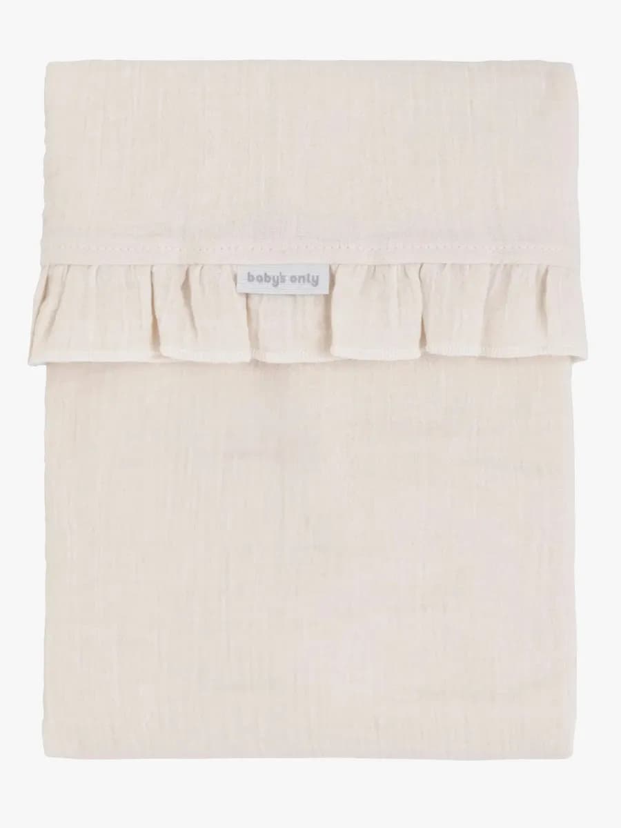 Baby's Only CALM Baby Crib Lakan med Volang 120x150, Warm Linen